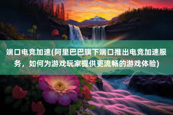 端口电竞加速(阿里巴巴旗下端口推出电竞加速服务，如何为游戏玩家提供更流畅的游戏体验)